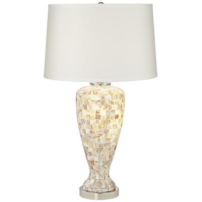Mother Of Pearl Table Lamp The, Mother Of Pearl Lampshade